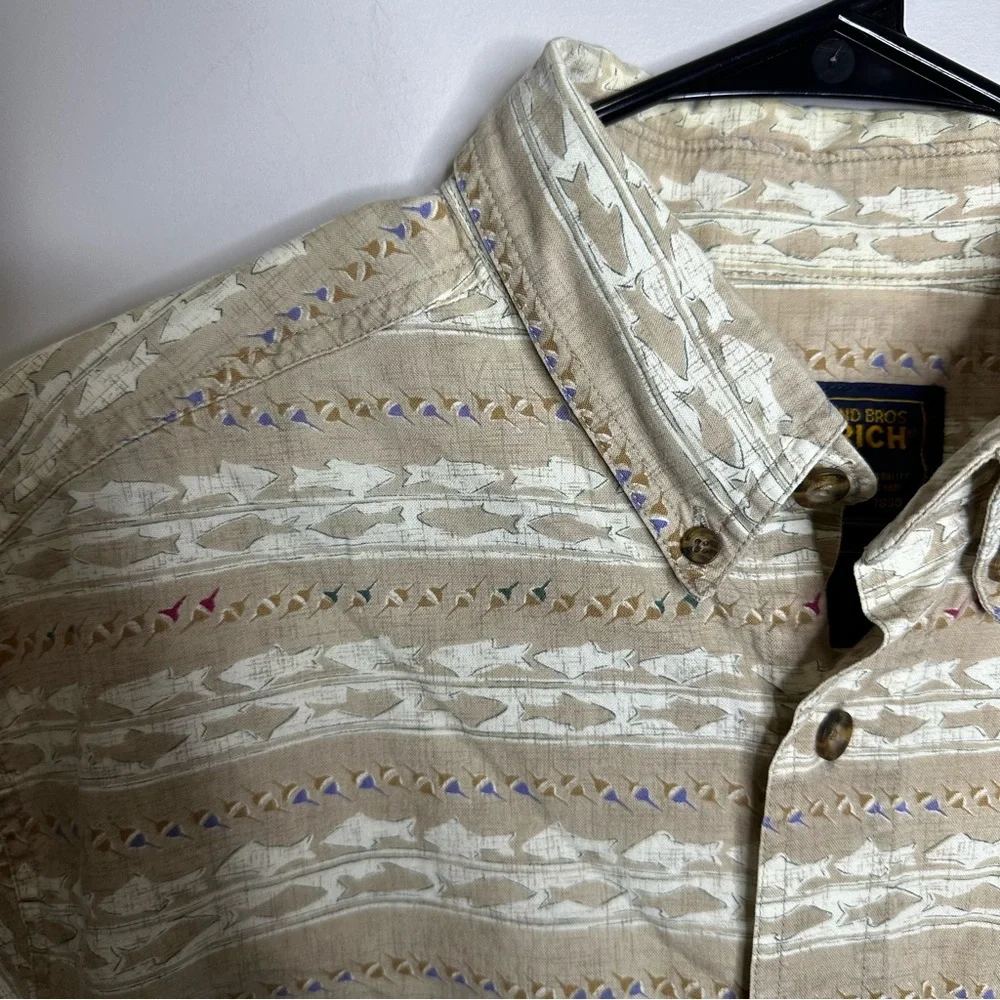 Vintage Woolrich Men’s Large‎ Short Sleeve Fish Lure Hawaiian Button Shirt